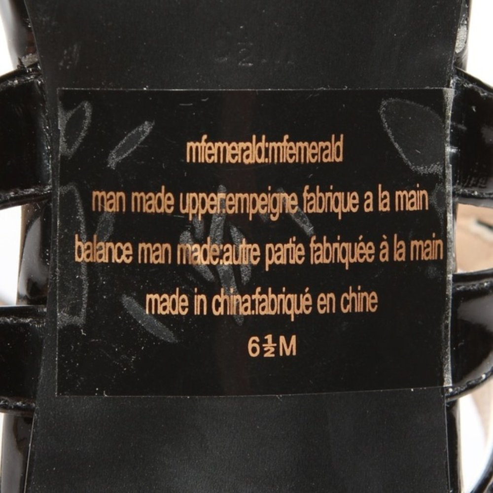 NEW Marc Fisher Strappy Sandals Heels Black - Picture 7 of 7
